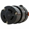 Ac Works 1.5FT NEMA 6-50P 50A Welder Plug to L6-30R 30A 250V Locking Outlet S650L630-012